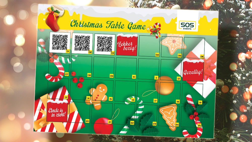 Christmas Table Game perfecte activiteit voor de kerstborrel!